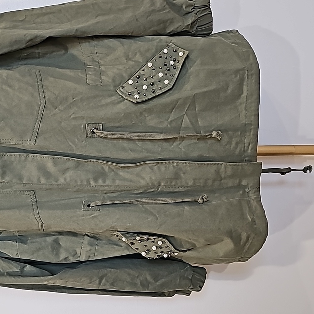 Ellos army green light ja ket size 18 studs - Picture 2 of 7